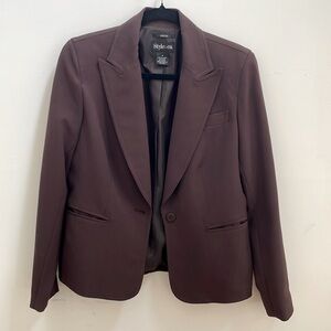Style & co. Brown Tailored Blazer with Notched Lapels - size 6